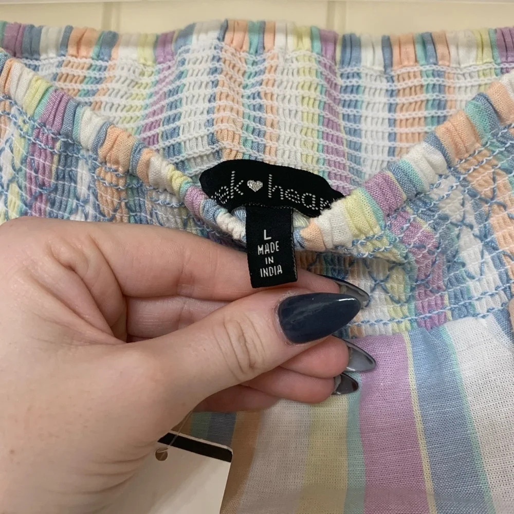 NWT Derek Heart Tube Top - Picture 6 of 8